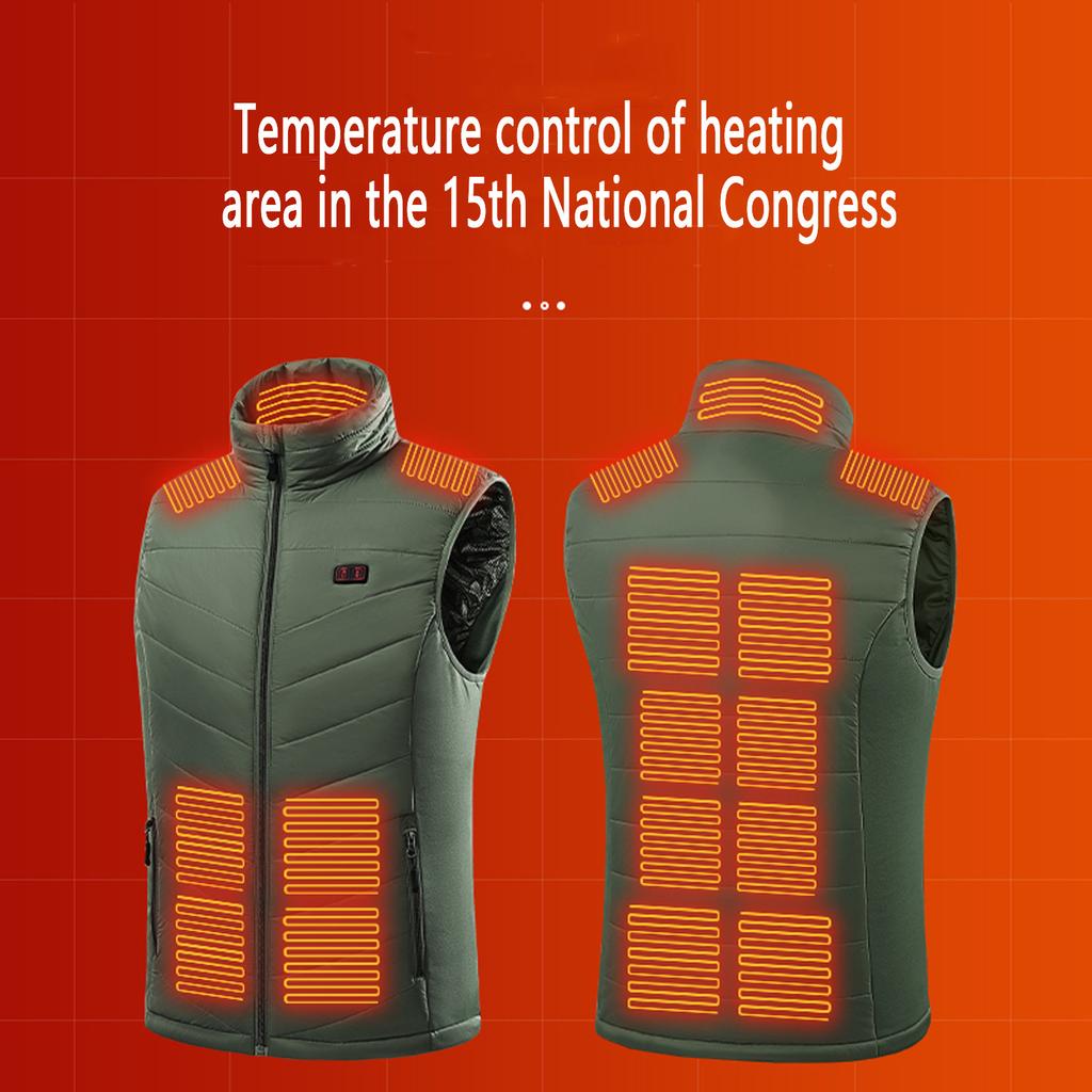 Ležérní pánská vesta Pánská volná a zimní teplá péřová bavlněná vesta Kabát