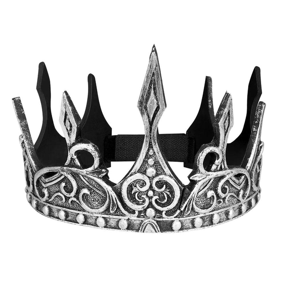 Hochzeitskrone Dekor Halloween Antik Retro König Cosplay Königlich Mittelalterlich Für Abschlussball Party Dekorationen Vintage Dekor Pu-Schaumstoff Krone