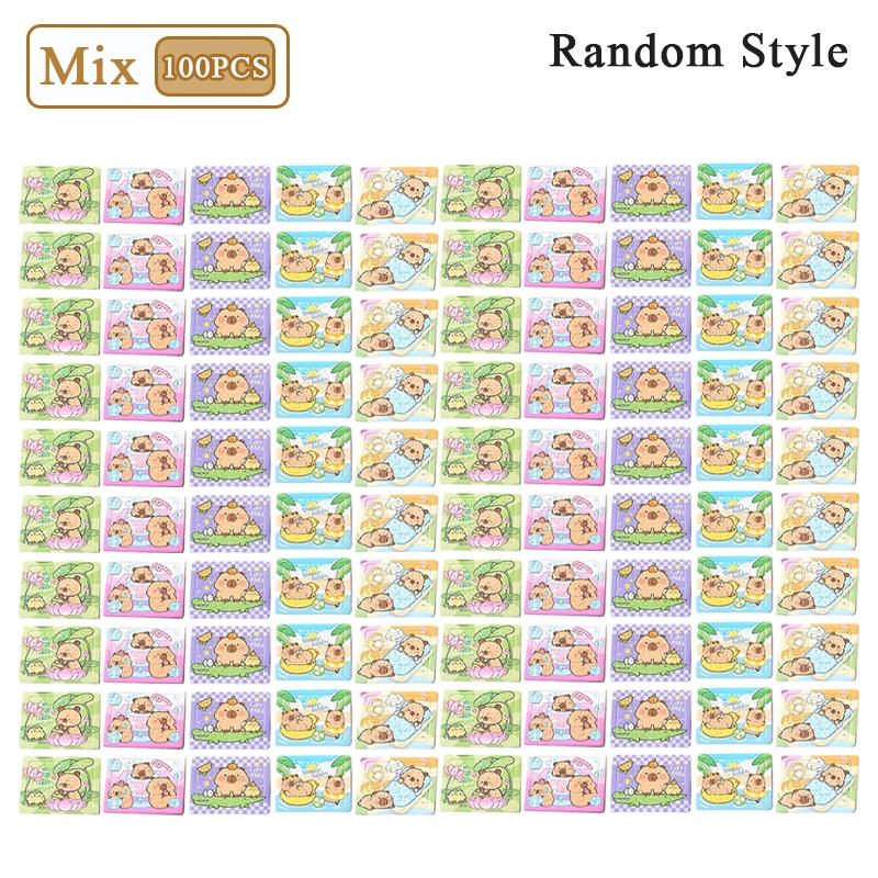 5-100PCS Cartoon Animal Capybara Paper Jigsaw Puzzles Educational for Kids Favors School Prizes Photography Accessories