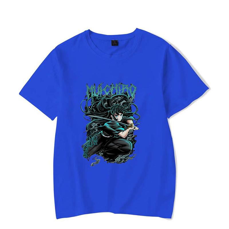 Neue Heiße Anime Tokitou Muichirou Print T-Shirts Damen Herren Sommer Freizeit T-Shirts Rundhals Kurzarm T-Shirts Mode Shirts Tee