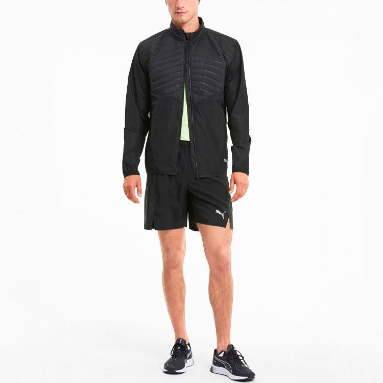 Puma Lauf-Trainingsjacke Stehkragen Steppjacke Herrenjacke Schwarz 519719-01