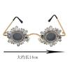 Round Dimond Sunglasses Children Crystals Sexy Girls Sun Glasses Rhinestone Child Shades For Party  Feminino