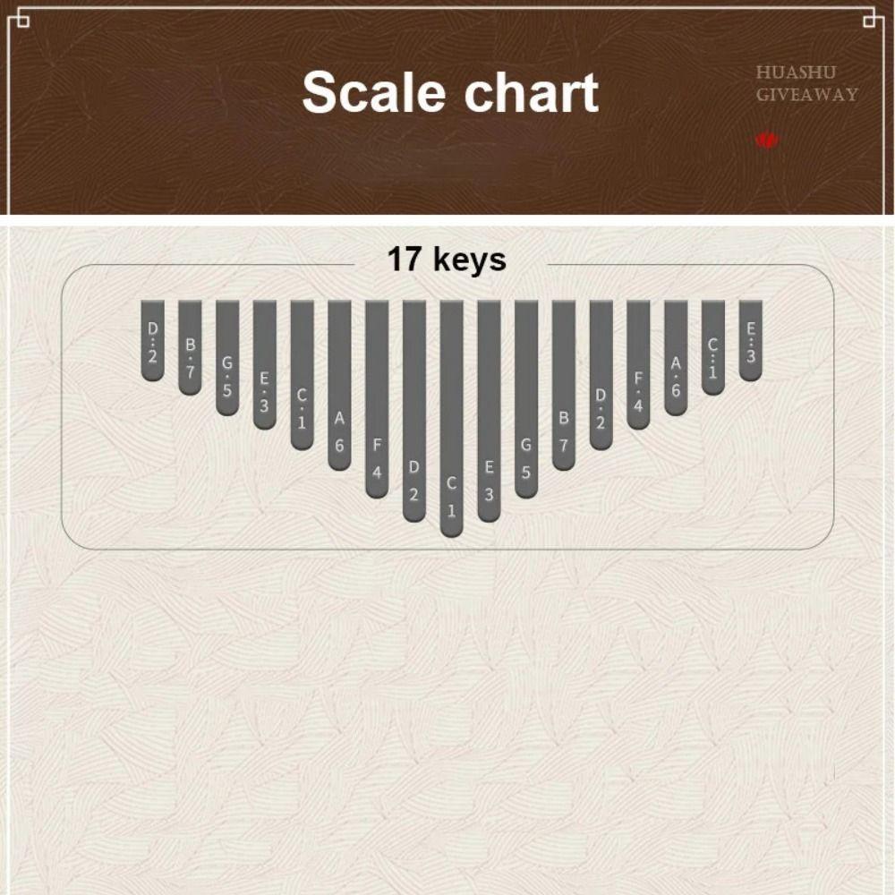 Toy Gift Finger Thumb Piano 17 Keys Kalimba Fun Finger Piano