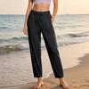 Pantalones de Entrenamiento y Running Elásticos de Seda de Secado Rápido para Mujer - Leggings Deportivos Ligeros con Dobladillo Plano para Verano