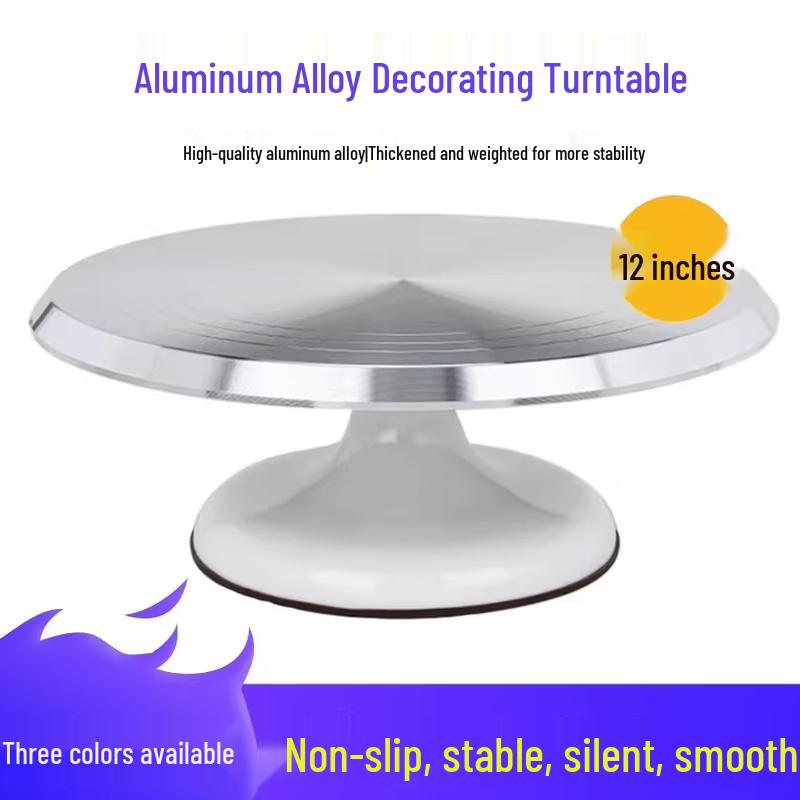 Aluminum Alloy Cake Decorating Turntable & Baking Tool Set