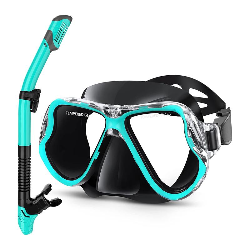 Snorkel Face Mask Scuba Diving Equipment Professional Silicone Diving Mask Set Anti Fog Dive Mask