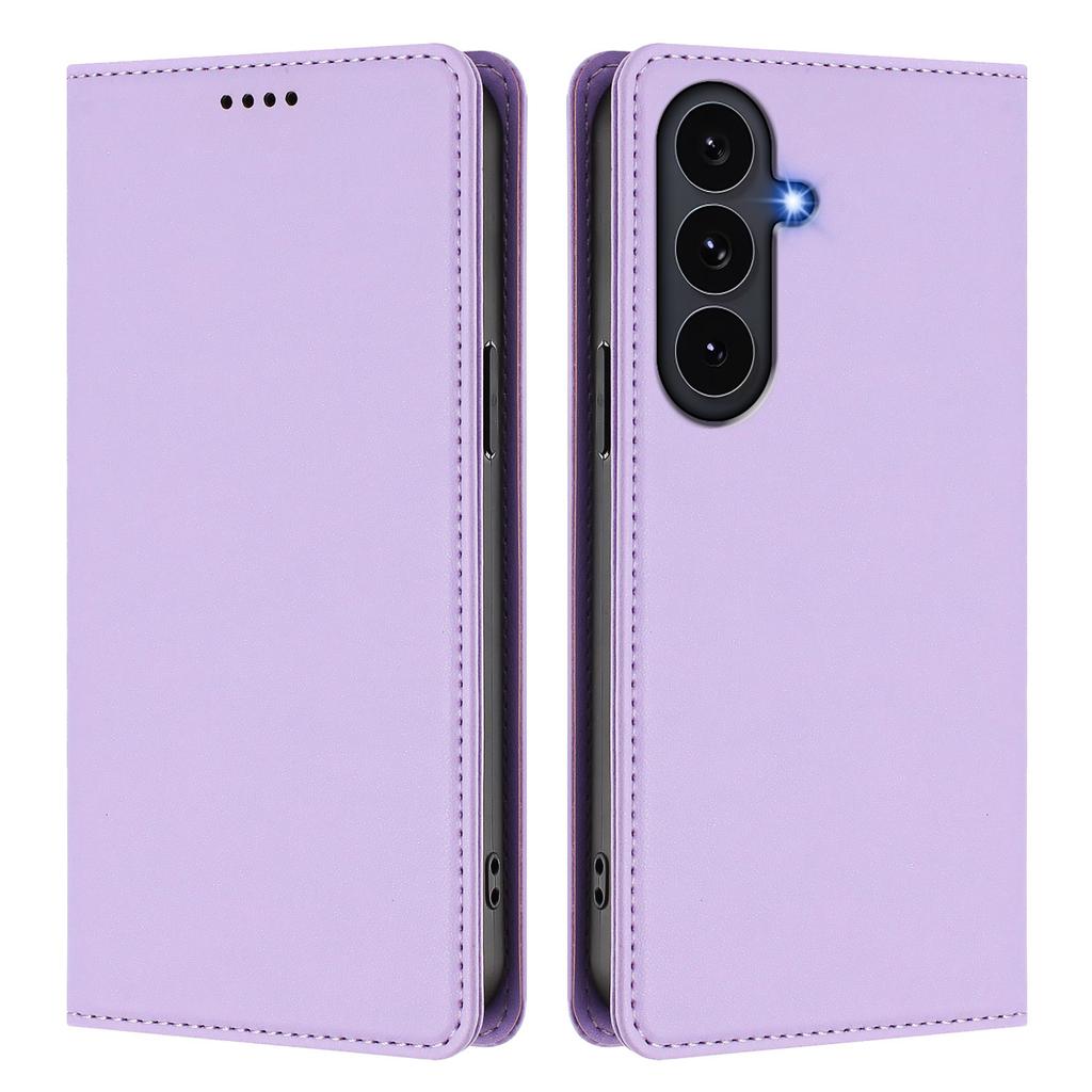 For Samsung Galaxy S25 FE Leather Wallet Case Magnetic Closure RFID Blocking Phone Cover