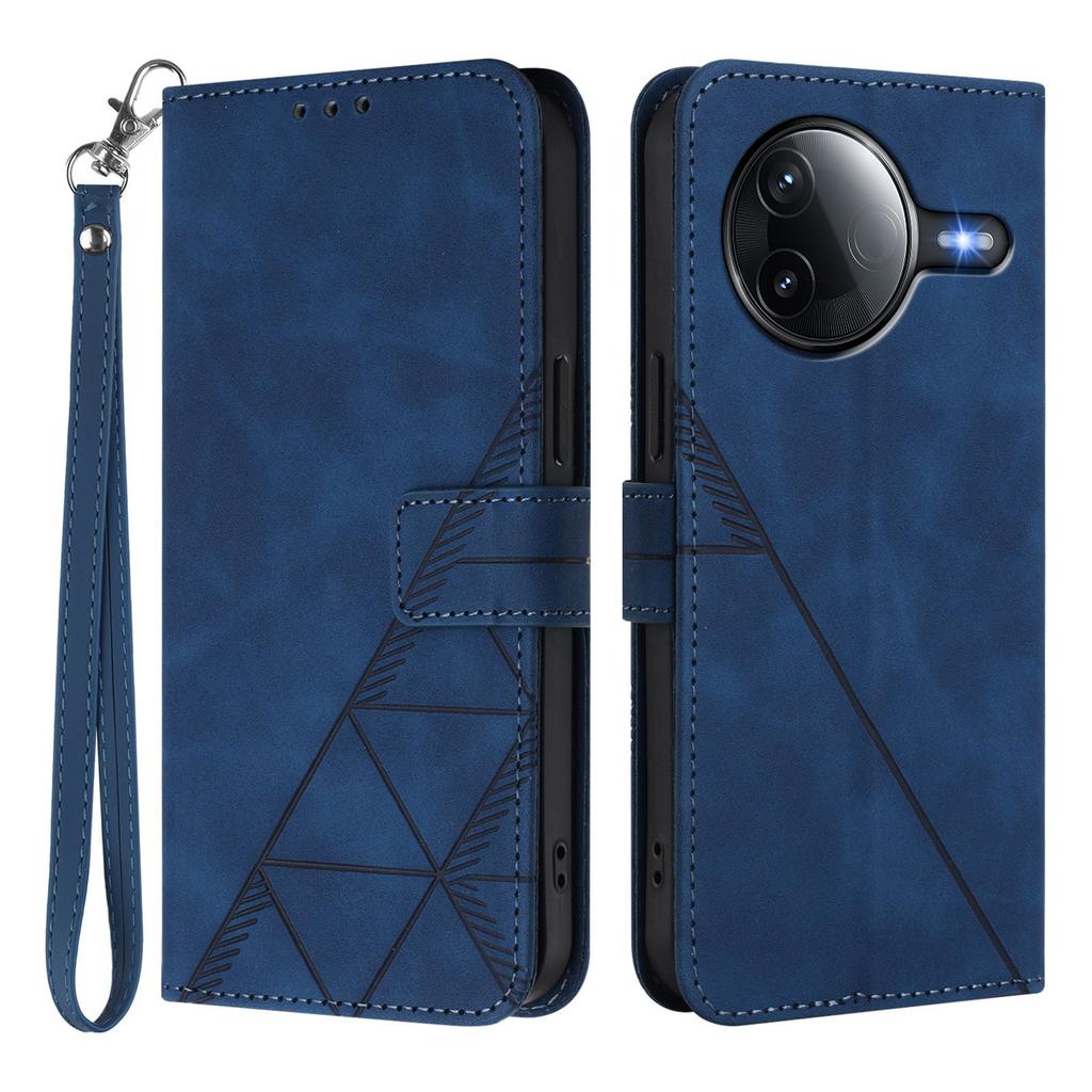 For Xiaomi Redmi K80 5G/Xiaomi Poco F7 Pro 5G Leather Case with Hand Strap Wallet Stand Phone Cover