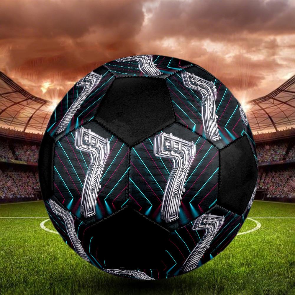 1pc Futuristic Number Size 5 Soccer Ball, Indoor Outdoor Football, Casual Soccer, Street Soccer, Suitable for Training, Leagues, & Casual Matches, Ide