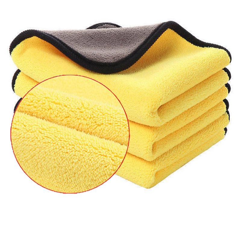 Double Layer Coral Fleece Car Wash & Cleaning Towel