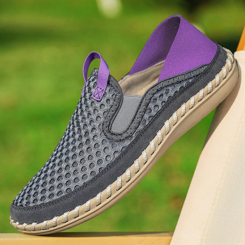 Men s Plus Size Mesh Slip-On Casual Shoes - Breathable and Trendy Summer Walking Footwear 39