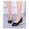 Winter Women's Waterproof Non-slip Soft Leather Soft-soled Leather Shoes Women's Wedge Heel Flat-soled Leather Shoes
