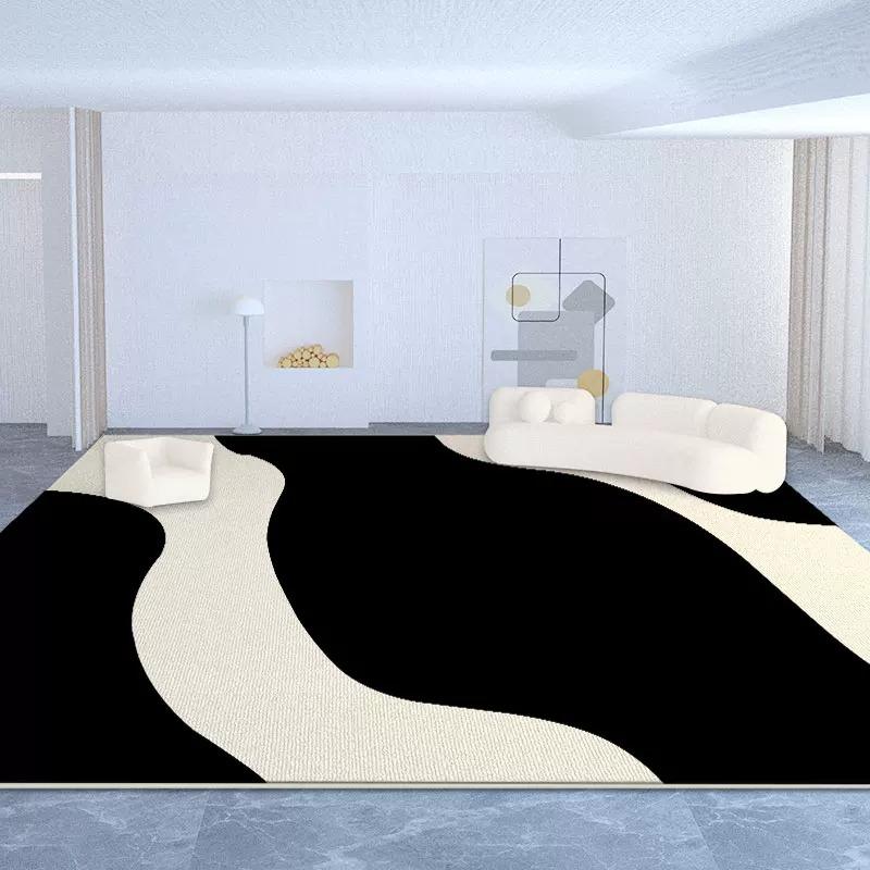 Abstract Living Room Rugs Large Area Floor Mat Short Plush Light Luxury Home Decoration Carpet Bedroom Rug Alfombra Salón Grande