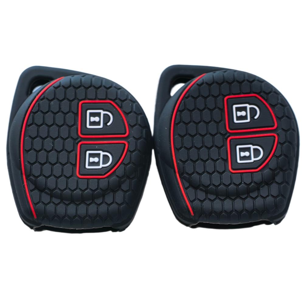 2 Button Silicone Car Remote Key Cover Case For Suzuki Swift Ignis Vitara Liana Ciaz Baleno Car Key Fob Case Cover Shell Decor