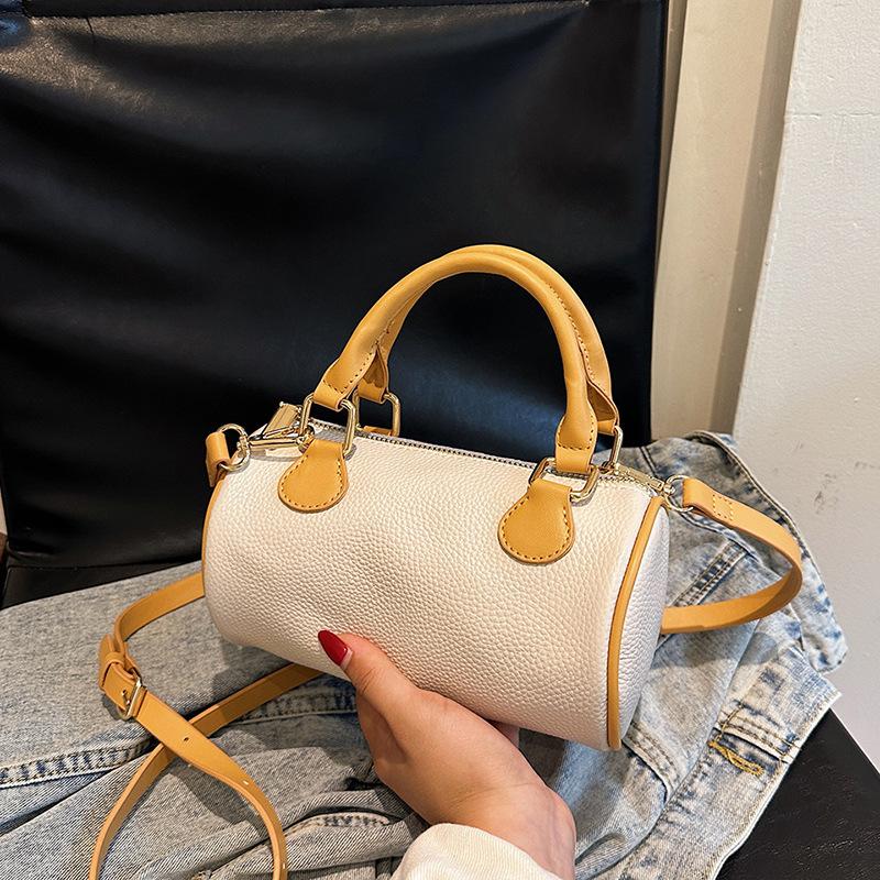 

Новая женская роскошная мини-сумка-бочка из натуральной кожи — универсальная, удобная для поездок на работу, дизайн через плечо/через плечо/в руке