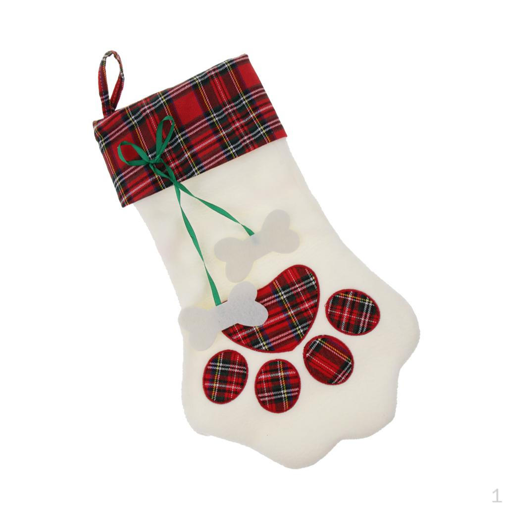 

Christmas Fabric Candy Gift Bag Tree Hanging Decor красный
