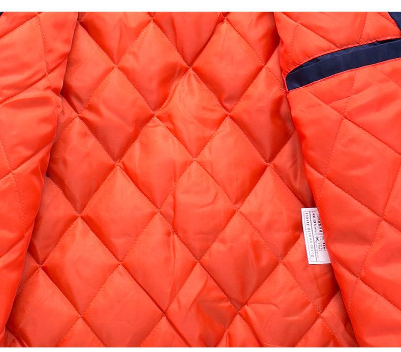 Herren Übergröße Baumwolle Stehkragen Bomberjacke - Trendige Herbst/Winter Sportbekleidung