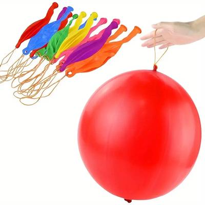 Kolorowe balony uderzeniowe, ciężkie balony uderzeniowe z gumkami, dekoracje urodzinowe, wypełniacze torebek na przyjęcia, upominki na przyjęcia