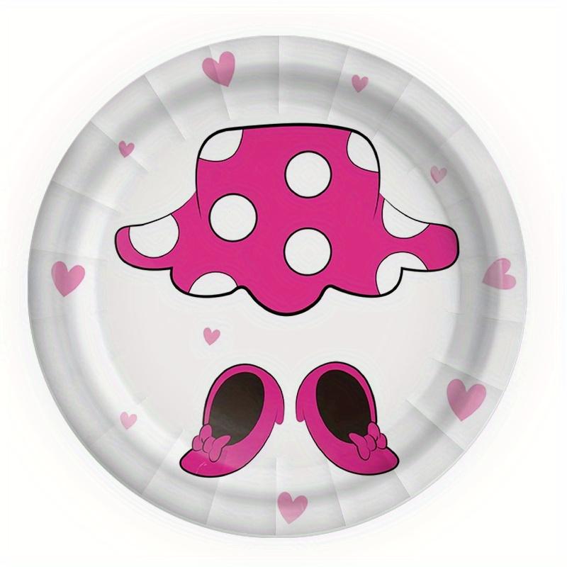 Minnie Mouse Birthday Party Supplies Pink Minnie Balloon Cup Plate Banner For Kids Girls Party Favor Gifts Baby Shower Decor