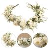 1/2Pcs Spring Bohemian Bridal Crown Hair Headdress Flower Wreath Bride Garland Head Hoop Headbands Hair Girls Wedding Decoration