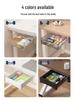 Hidden Under-Desk Adhesive Drawer for Workspace Organization