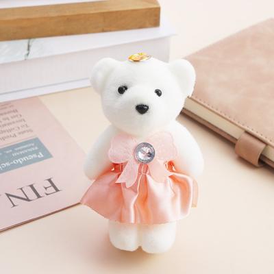 Sevimli Mini Bebek Oyuncak Karikatür Artı Peluş Peluş Hayvan Küçük Teddy Ayı Buket Ayı Çocuk Oyuncakları Peluş Bebek 10 ADET