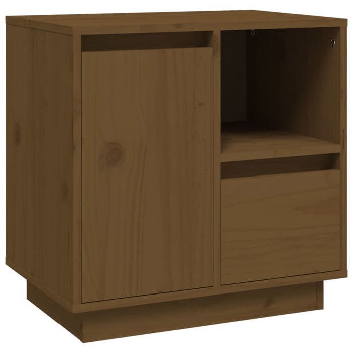 Exclusive House - Honey Brown Bedside Table 50x34x50 Cm Solid Pine Wood
