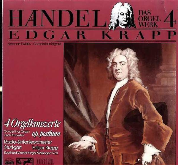 

LP Record GEORG FRIEDRICH HNDEL EDGAR KRAP Das Orgelwerk 4 4 Orgelkonzerte 437640 Eurodisc 1986 Germany Classical Used