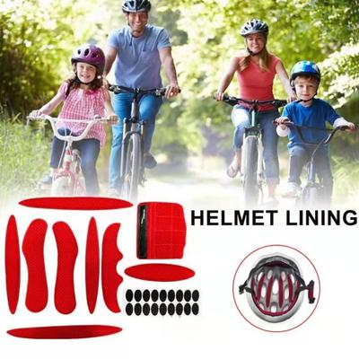 Universal Helmet Inner Padding Kit Sponge Bike Motorcycle Bicycle Replacement Pads Set Outdoor Sports Cycling Helmet Protection