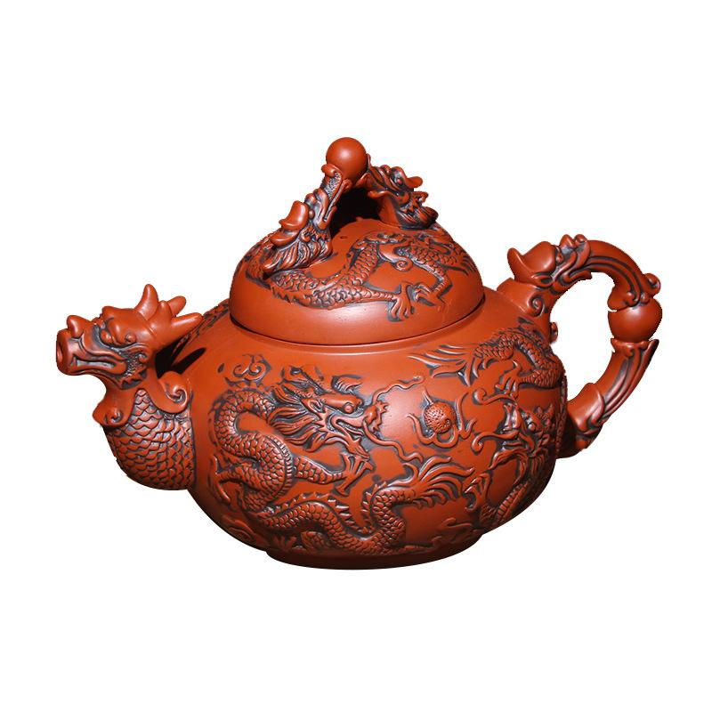 

Super large purple clay pot decorative teapot household teahouse tea set