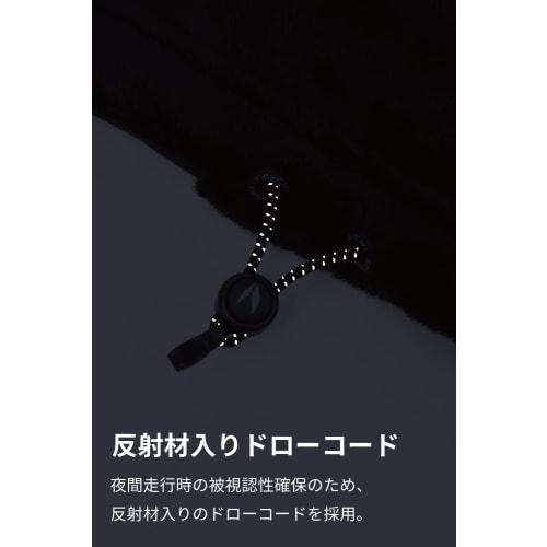 RS TAICHI Bike Autumn/Winter Neck Warmer Fleece Heat Retention Cold Protection Adjustment Cord Reflector Fleece Face Mask RSX161 ELEC BLACK ONE SIZE