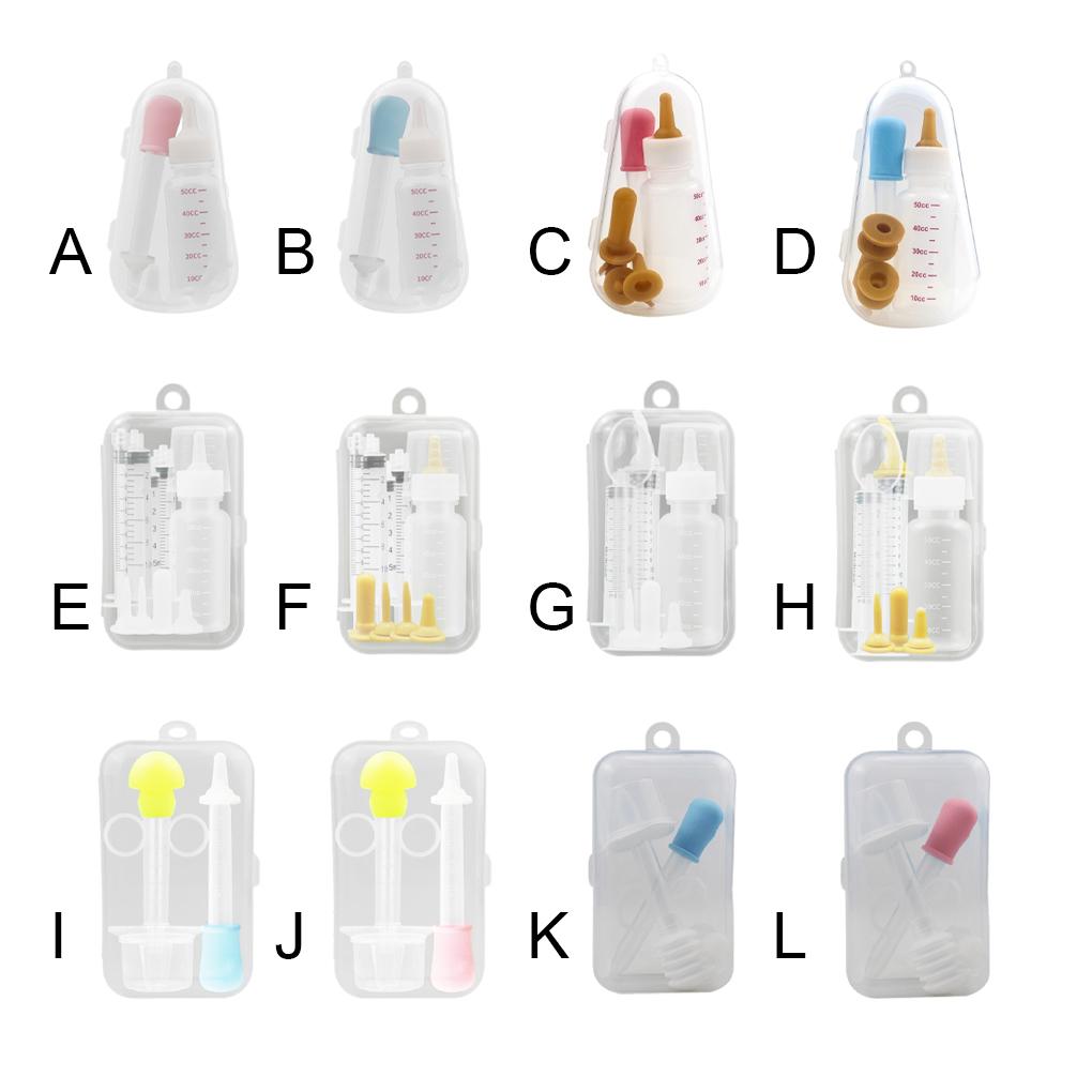 Silikon-Nurse-Set für Haustiere, Fütterungsflaschen, wasserdicht, Ersatz-Futternippel für Haustiere, Stillspritzen für Kaninchen