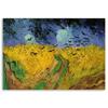 Canvas Print, Field of Wheat with Ravens - V. Van Gogh Reproduction