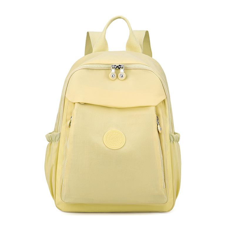Large Capacity Fashionable Solid Color Women's Backpack, New Casual Travel Nylon Backpack for Outings