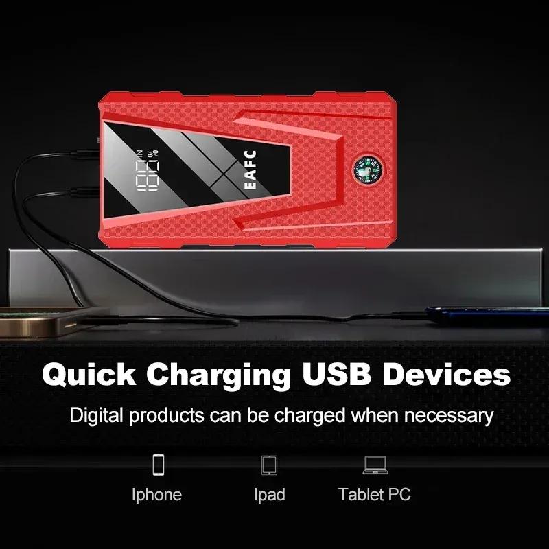 12V Car Emergency Battery Booster & Multi-FunctionSupply Portable 1000A/1200A/2000A Car Jump Starter Power Bank Auto Starter