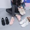 2023 Spring New Women's Shoes Sports Shoes Korean Version of Flying Woven Casual Shoes Pure Color Breathable Mesh Women's Shoes