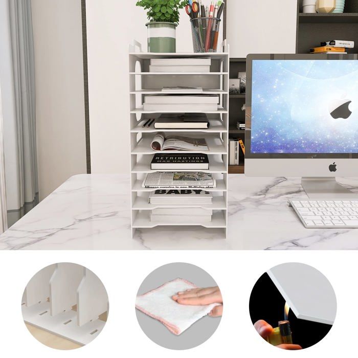 Organisateur de bureau - Puncia - FLH-03 - PVC imperméable - 32,5 x 25 x 54 cm - Écologique