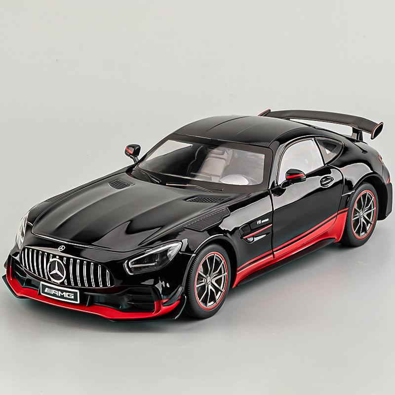 

1:18 Benzs GTR Green Demon Alloy Die Cast Toy Car Model Sound and Light Children s Toy Collectibles Birthday gift чорний