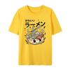 T-Shirts For Men Japanese Lamian Noodles Print Male Clothing Street Harajuku Short Sleeve Oversize T-Shirt Casual O-Neck Tees