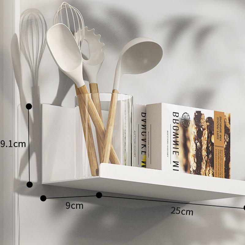 Деревянный держатель магнитная полка для специй органайзер для хранения в ванной комнате полка для бумажных полотенец холодильник кухонные аксессуары White B 5915₽