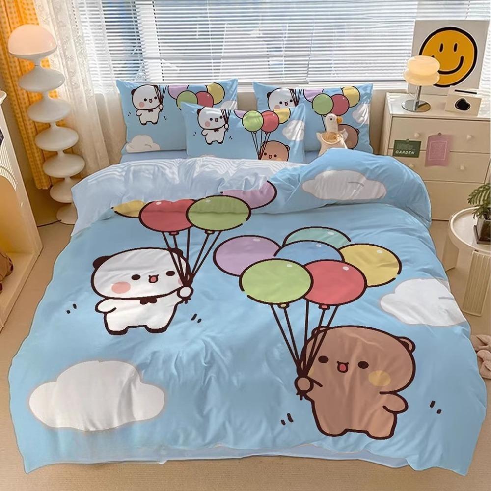 cartoon Bubu Duvet Cover pillowcase BeddingBoyGirl BedroomDecoration ChildrenGift Single Double Largebed SizeZip Duvet Cover