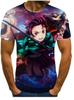 Ghost Annihilation Blade 3D Printed T-Shirt Men's and Women's Summer Fashion Casual Short Sleeve Neutral Harajuku Street Trend Super