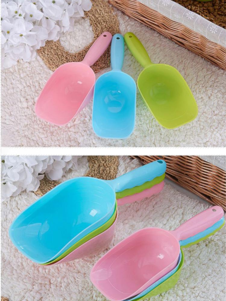 2-Pack Pet Food Scoop Set, Convenient Measuring Dog Cat Food Spoon with Large Small Sizes, Lightweight Pet Feeding Scoop