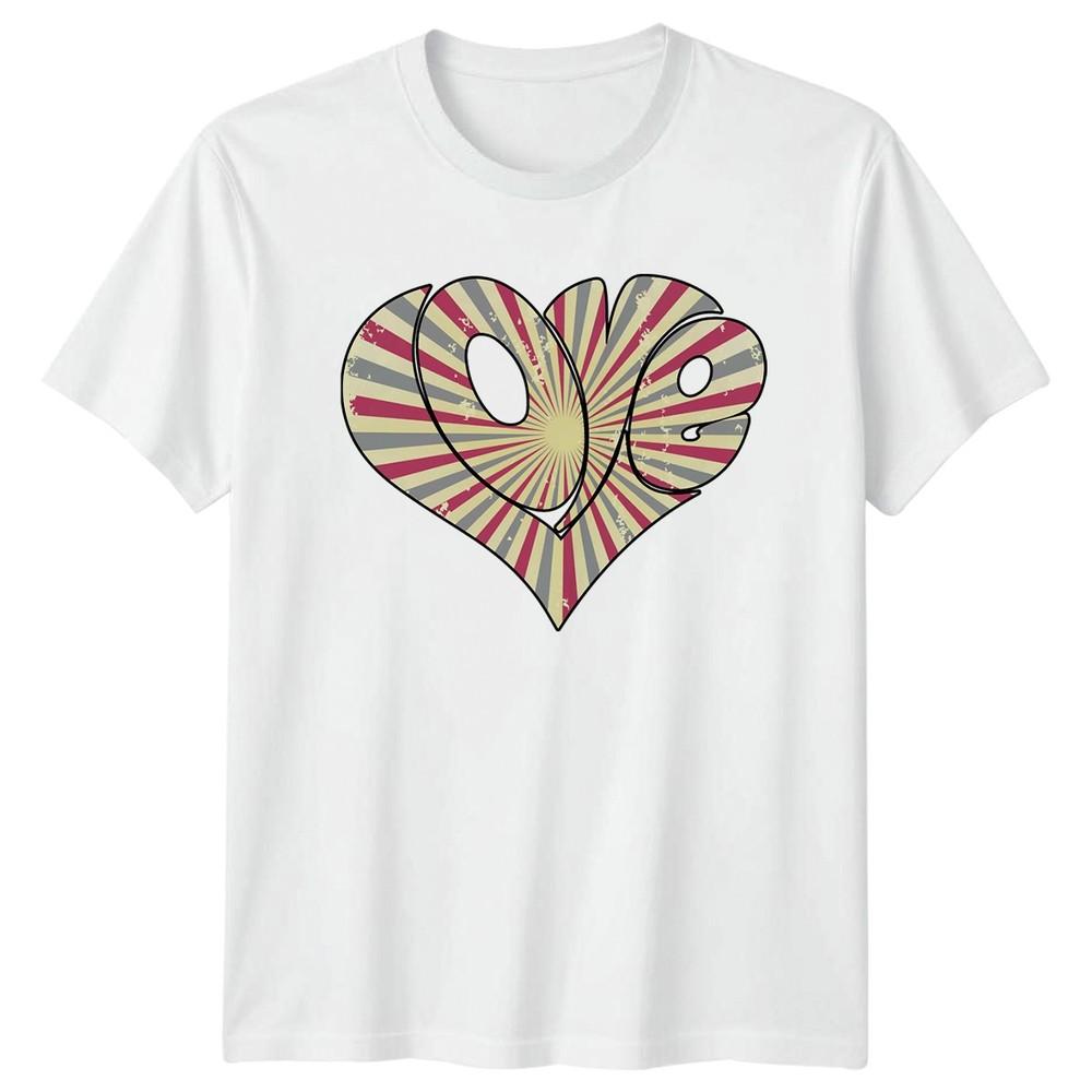 Stylish Love TShirt Retro Valentines Love Valentines Day Gift For Him And Her S