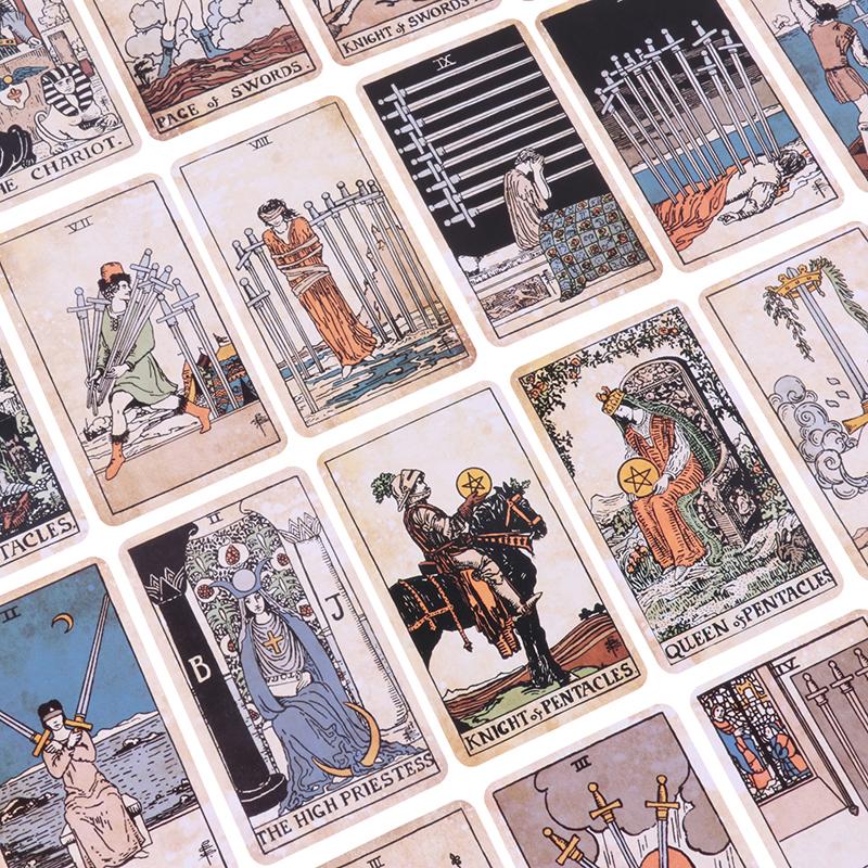 Tarot Vintage Prophecy Divination Deck Family Party Board Game Beginners Cards Fortune Telling Game Oracle Card