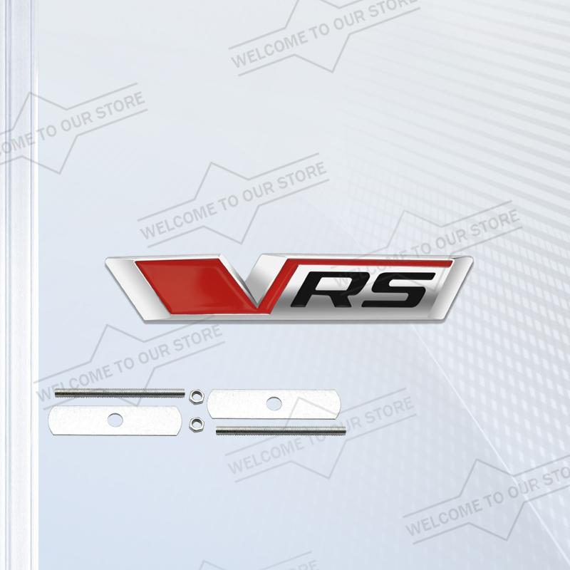 xnapd1 Car Styling New VRS Emblem Body Trunk 3D Metal Grille Badge Stickers Decal For Octavia Enyaq RS Elroq Kushaq Citigo Superb Scala