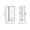 SOCOCO Low Power Smart Electronic Glass Door Security Lock: Multiple Unlocking Methods for Glass and Wooden Doors