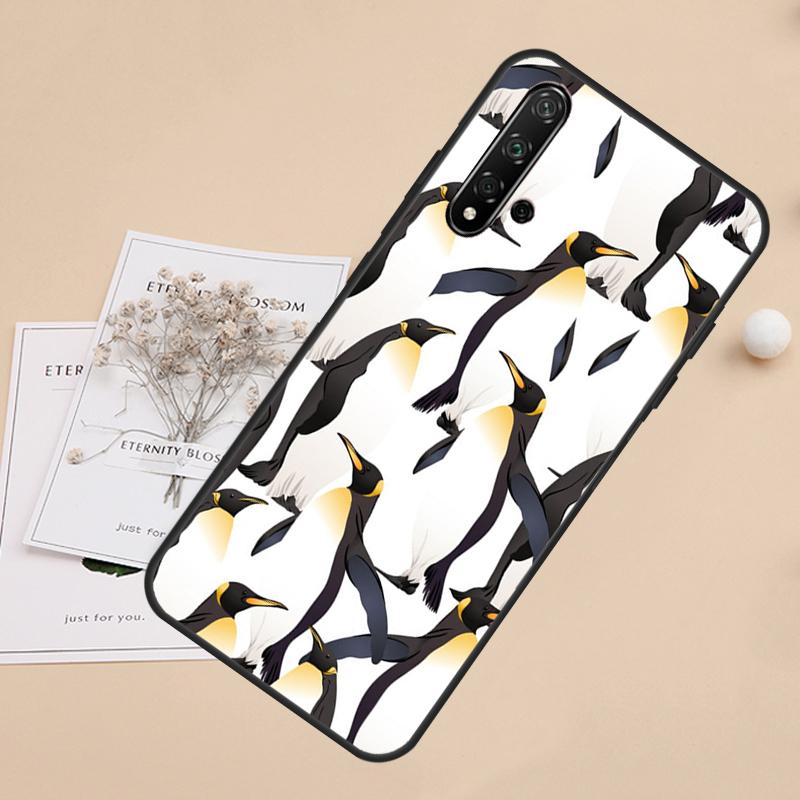 Cute Penguin For Huawei Nova 8i 7i 11i 12i 12s 9 10 SE Y60 Y61 Y70 Y72 Y73 Y90 Y91 P20 P40 P30 Lite Case