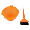 Orange Hair Dyeing Tool Professional Hairdressing Dye Hair Coloring Brush Comb Bowl Set for Salon