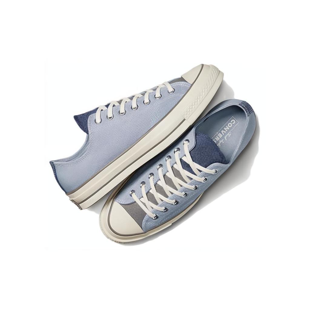 Converse Chuck 70 Plus Durable Non-Slip Comfortable Daily Low-Top Canvas Shoes Unisex sneaker Blue A04510C